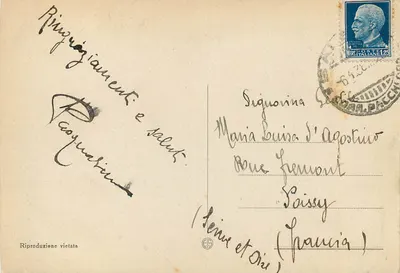 Salerno - Panorama do Porto — editor desconhecido — Verso