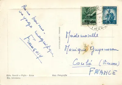 Erice - Mura Ciclopiche — Editor Ediz. Savalli e Figlio, série não numerada — Verso