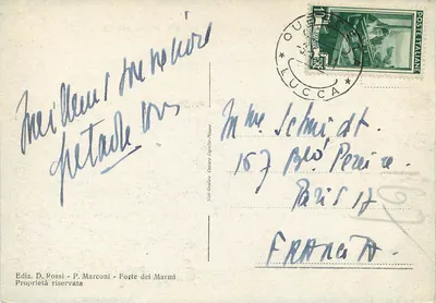 Forte dei Marmi — Via Corsica — Ediz. D. Rossi - P. Marconi — Verso