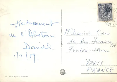 Abetone - A nova Teleférico da Selletta e M. Gombio m. 1980 — Verso
