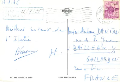 Cascata e Igreja — Roggiano — Ed. Tip. Cerutti & Pozzi — Verso