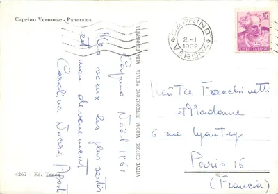 Caprino Veronese — Pejzaż — Wyd. Tenca nr 4267 — Rewers