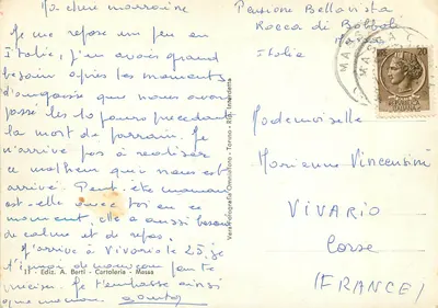 Massa - Pariana — widok panoramiczny wsi wklęsłej — VeraFotografia Omniafora - Torino — Rewers