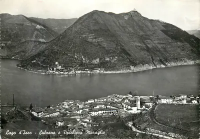 Lago d'Iseo - Sulzano e Peschiera Maraglio — Ediz. Fot. Tip. Cart. G. Vitali - Iseo