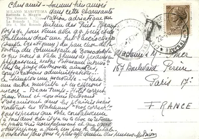 Milano Marittima - Rotonda 1º Maggio — wydawca nieodczytalny — Rewers