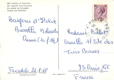 Farindola (m. 562) — vista panorâmica e paisagens — Ediz. ris. Alfredo Cirone — Verso