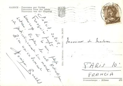 Gabicce - Widok z powietrza — Wyd. L'Adriatica, nr 24.313 — Rewers