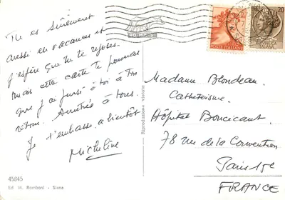 Porto Torres - Ponte Romano — editor Ed. M. Romboni, Siena, n° 45845 — Verso