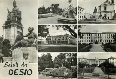 Desio — Vista da cidade e de seus monumentos — editor Rotalfoto