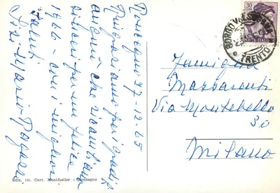 Roncegno Terme - Alpi Trentine n. 535 - Panorama d'inverno — Verso