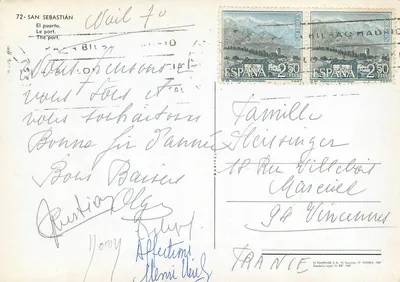 San Sebastián — O porto — H. Fournier, S.A., n° 72 — Verso