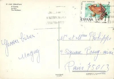 San Sebastián — O Porto — H. Fournier, S.A. — Verso