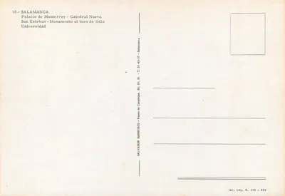 SALAMANCA — Kolekcja zabytków — Salvador Barrueco — Rewers