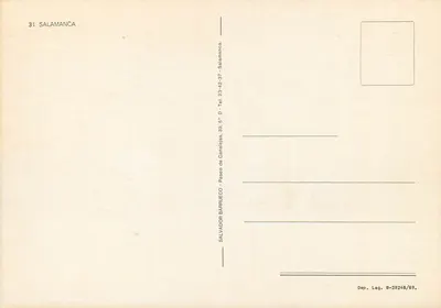 Salamanca — widok panoramiczny — Salvador Barrueco — Rewers