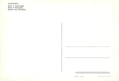 Salamanca — Plac i Uniwersytet — Fournier - Vitoria — Rewers