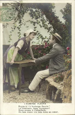 L'Auberge Fleurie — scène de rencontre — SEBACAU, Paris, série N° 946