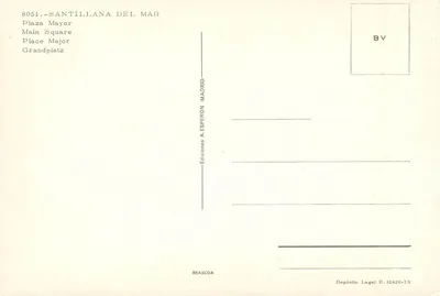 Santillana del Mar — Plac Wielki — Wydawnictwo A. Esperon — Rewers