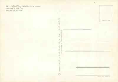 Zaragoza — Piękności miasta — Garcia Garrabella & Cía — Rewers