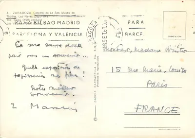Tapetes Las Naves — Século XV — Editor Garcia Garrabella y Cía. S.R. (Madrid) — Verso
