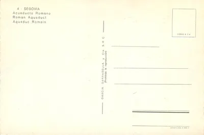 Aqueduto Romano de Segóvia — vista panorâmica — Garcia Garrabella & Cia. S.R.C. — Verso