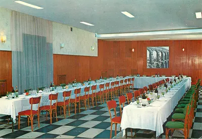 Hotel Aqueduto — Sala de jantar para banquetes — Garcia Carrarellay Cía. (Zaragoza)