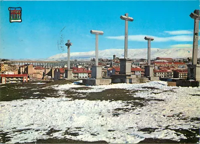 Segóvia — Vista geral nevada — Editor Escamino