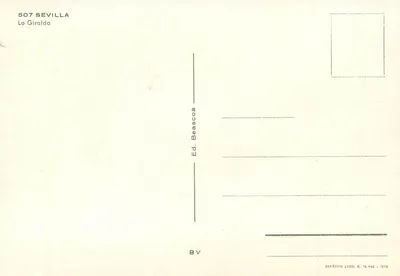 A Giralda — Sevilha — Ed. Beascoa n° 507 — Verso