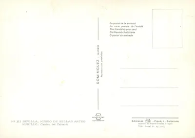 Murillo — Camino del Calvario — Ed. Dominguez Escudo de Oro, n° 311 — Achterkant
