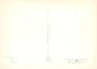 Pátio de Sevilha — Sevilha — Editor DOMÍNGUEZ, n° 134 — Verso