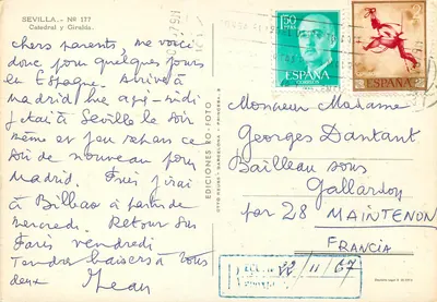 Seville — Katedra i Giralda — Wydawnictwo Otto Reuss, n° 177 — Rewers
