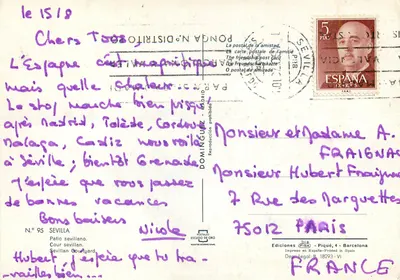 Patio sevillano — Wewnętrzny ogród kwitnący — Ediciones FISA, nr 95 — Rewers