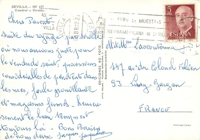 Sevilla — Katedra i Giralda — Wydawnictwo Mercedes, nr 177 — Rewers