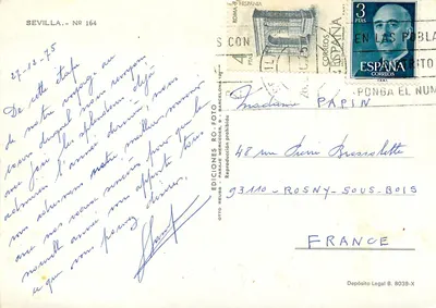 Seville — widok panoramiczny — Éditions Otto Reuss, n° 164 — Rewers