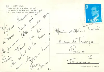 Seville — Wieża Złotego Czaszka i częściowy widok — Beascoa n°562 — Rewers