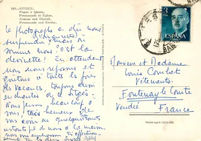 Sitges — Paseo e Iglesia — Wyłączny dystrybutor: Antonio Rafaless — Rewers