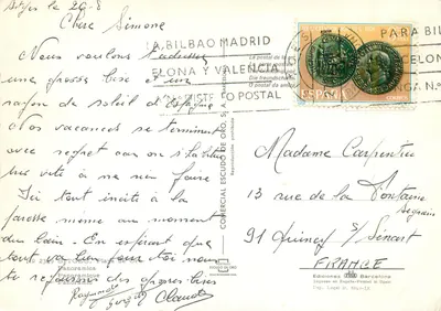 Sitges — Praia da Barceloneta — Edições Comercial de Oro, n° 2349 — Verso