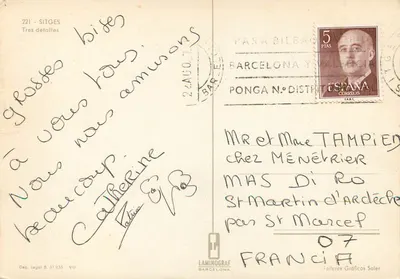 Sitges — três detalhes — Laminograf Barcelona n°221 — Verso