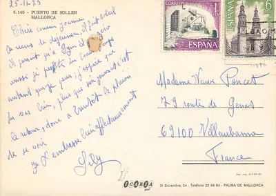 Port Soller — widok panoramiczny — ICARIA graf n°6.140 — Rewers
