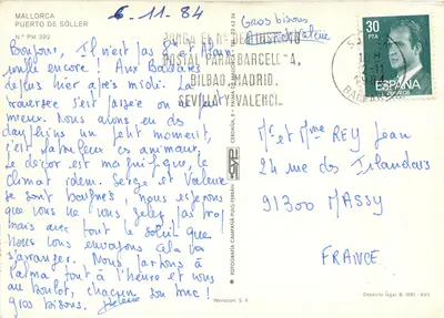 Port Sóller — Majorka — wydawca Werticrom S.A. n° PM 392 — Rewers