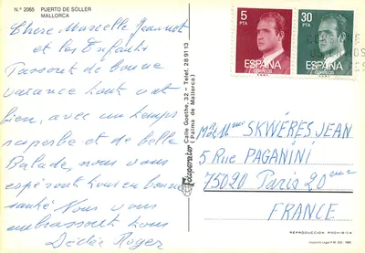 Port Soller — Majorka — wydawca N.º 2065 — Rewers