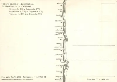 Tarragona - Katedra — Krzyż (s. XIII) i Organy (s. XVI) — Rewers
