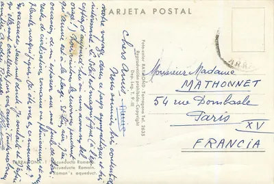 Rzymski Aquedukt — Tarragona — Photo-color RAYMOND, Tarragona, n° T.9-III — Rewers