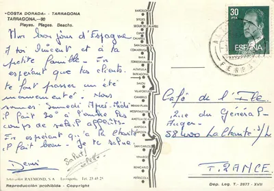 Tarragona — Costa Dorada — wydawca Toto Color Raymonda S.A. — Rewers