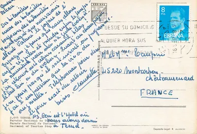 Hotel Parador Narodowy ds. Turystyki w Teruel — Wydawca Arribas, seria 2.014 — Rewers