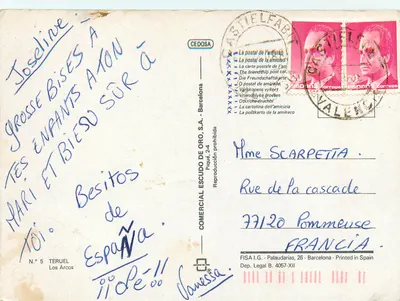 Los Arcos — Most rzymski w Teruelu — Comercial Escudo de Oro, S.A. - N° 5 — Rewers