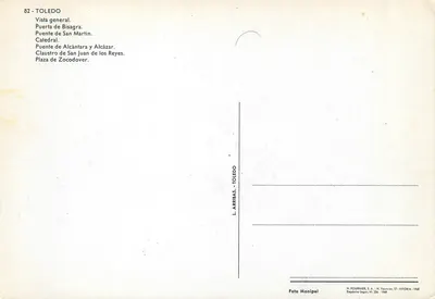 Toledo — widok ogólny — L. Arribas, nr 82 — Rewers