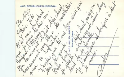 Panorama Dakaru — Republika Senegalska — A.D.P. 4810 — Rewers