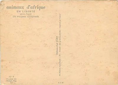 Um rebanho de elefantes — Em liberdade — Éditions Jean-Jaurès, n°4 — Verso