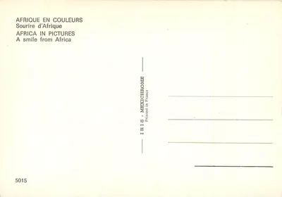 Uśmiech z Afryki — Afryka w kolorach — IRIS MEXICHROME n°5015 — Rewers