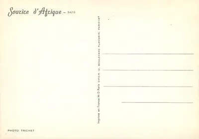 Afrykańska kobieta w stroju tradycyjnym — Souvize d'Afrique - SA/13 — Rewers